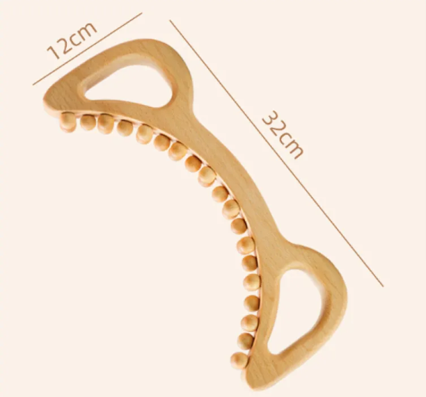 Set de Rouleaux de Massage Anti-Cellulite en Bois — Drainage & Détente