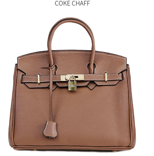 Sac Platinum en Cuir de Vachette de Première Couche pour Femme