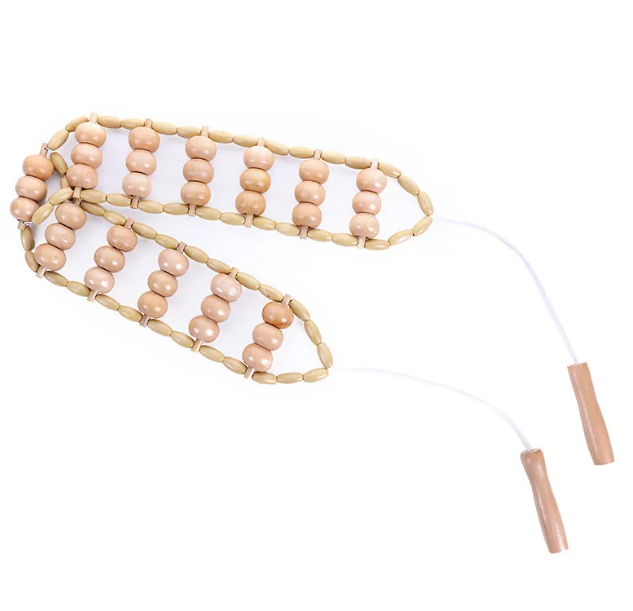 Set de Rouleaux de Massage Anti-Cellulite en Bois — Drainage & Détente