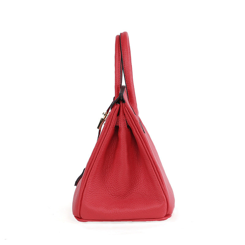 Sac Platinum en Cuir de Vachette de Première Couche pour Femme