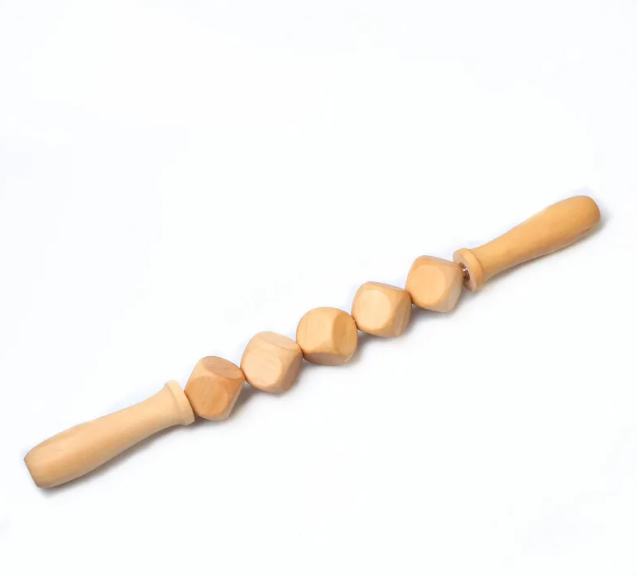 Set de Rouleaux de Massage Anti-Cellulite en Bois — Drainage & Détente