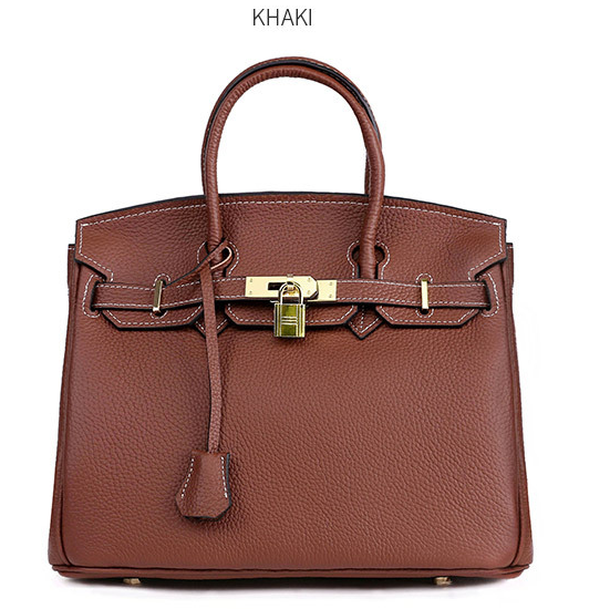 Sac Platinum en Cuir de Vachette de Première Couche pour Femme