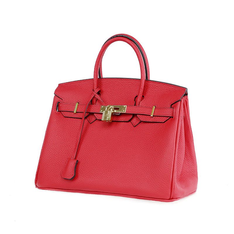 Sac Platinum en Cuir de Vachette de Première Couche pour Femme