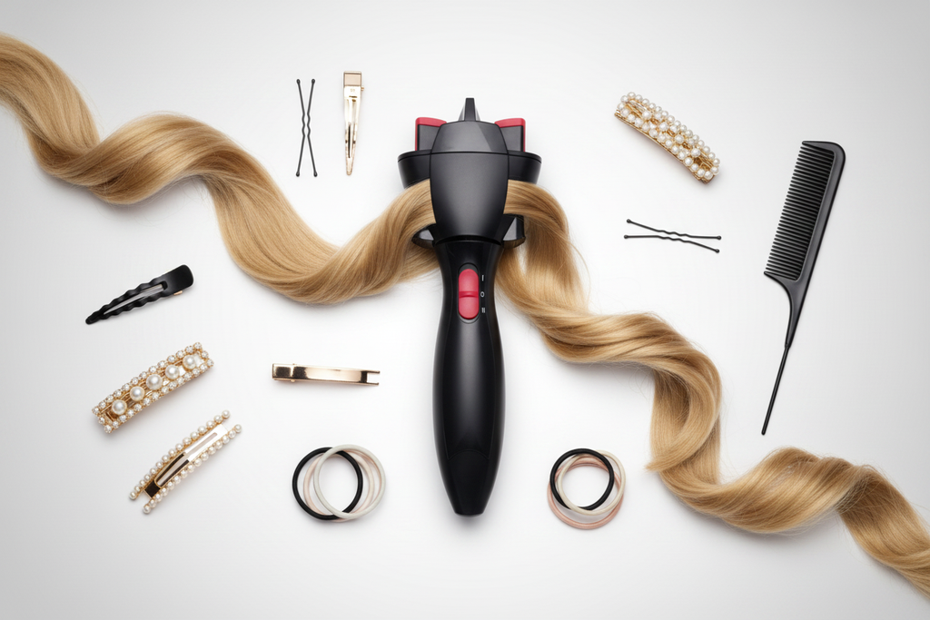 Outil de tressage avec accessoires cheveux